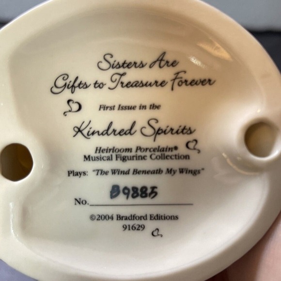 Bradford Editions Musical Figurine Kindred Spirits Sisters Are Gifts To Treasure - Picture 8 of 9